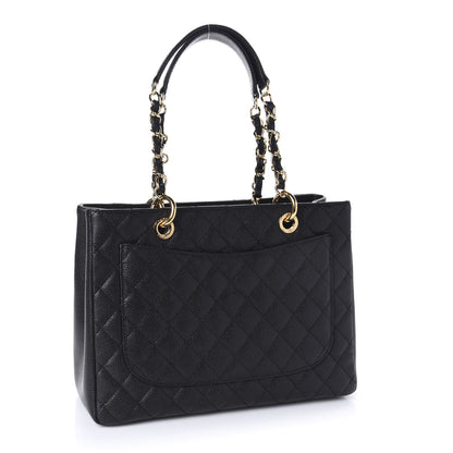 Chanel Caviar Quilted Grand Shopping Tote GST Black 3 of 11