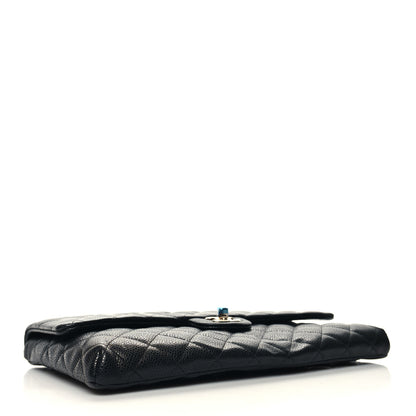 Chanel Caviar Quilted Flap Clutch Black 4 of 10