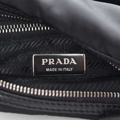 Prada Tessuto Nylon Vitello Hobo Black 6 of 6