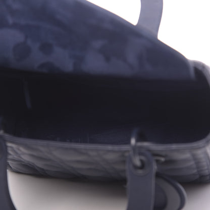 Christian Dior Ultra Matte Calfskin Cannage Medium Lady Dior Blue 5 of 11