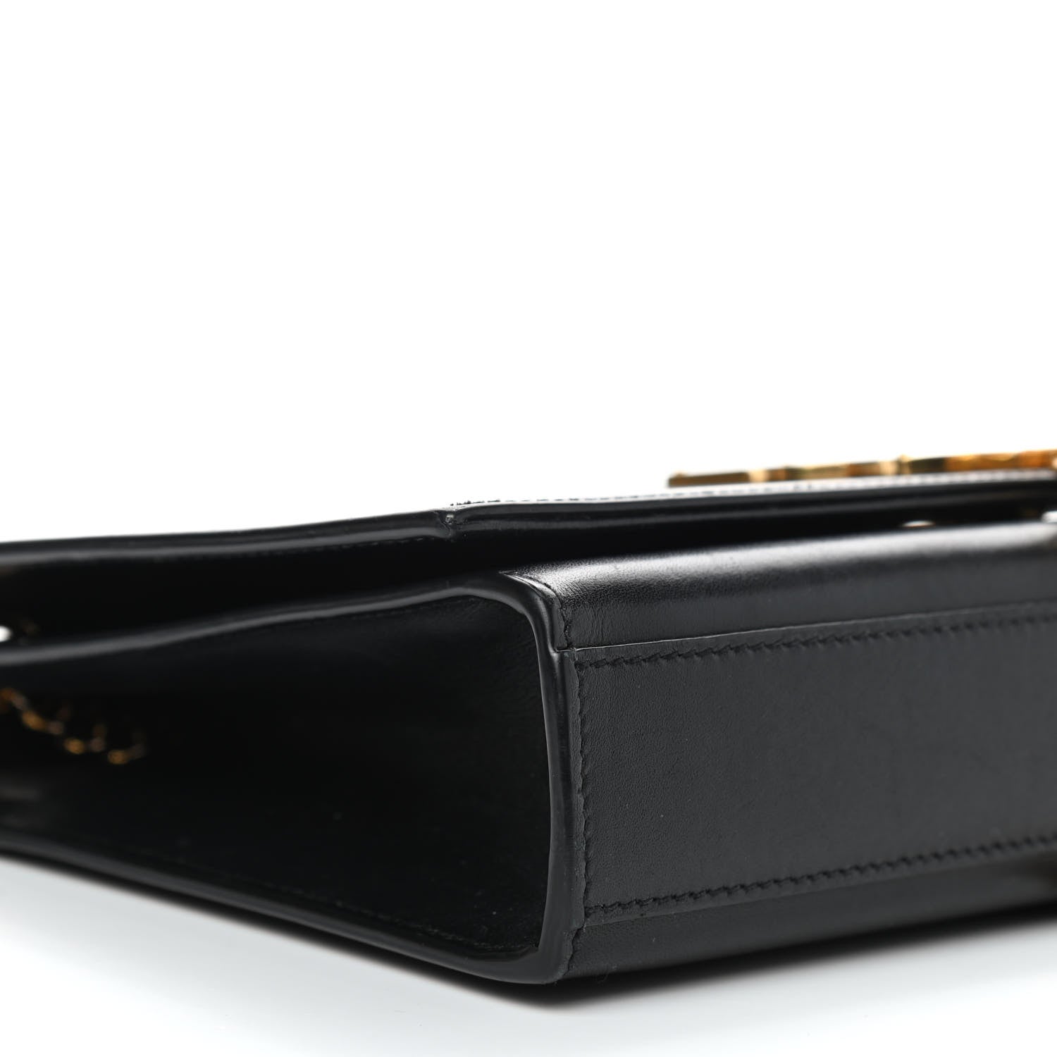 Saint Laurent Smooth Calfskin Medium Classic Monogram Kate Tassel Satchel Black 9 of 10