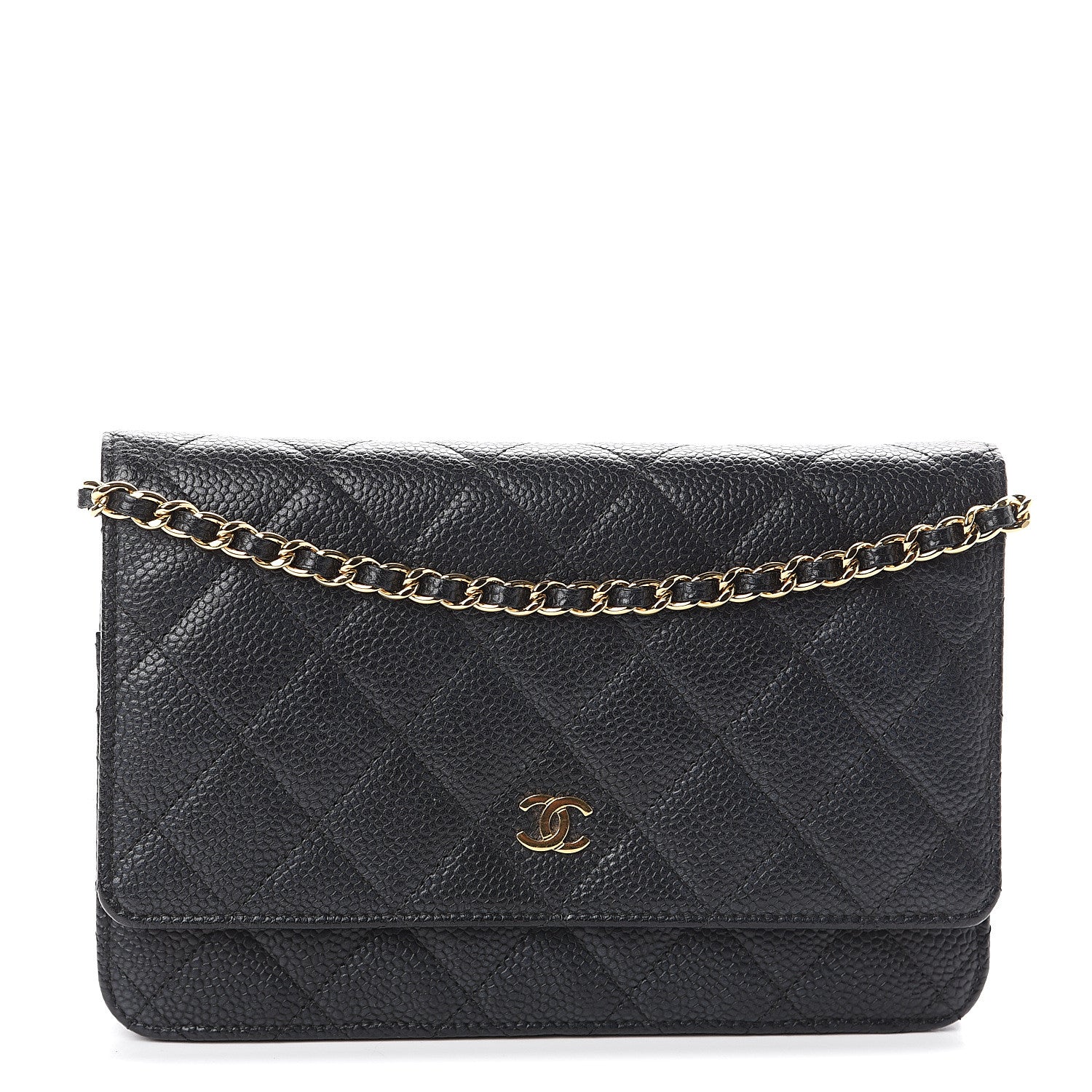 Chanel Caviar Quilted Wallet On Chain WOC Black 1 of 7