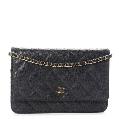 Chanel Caviar Quilted Wallet On Chain WOC Black 1 of 7