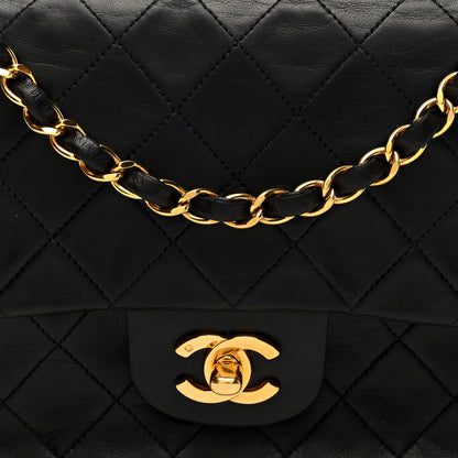 Chanel Lambskin Quilted Medium Double Flap Black 8 of 10