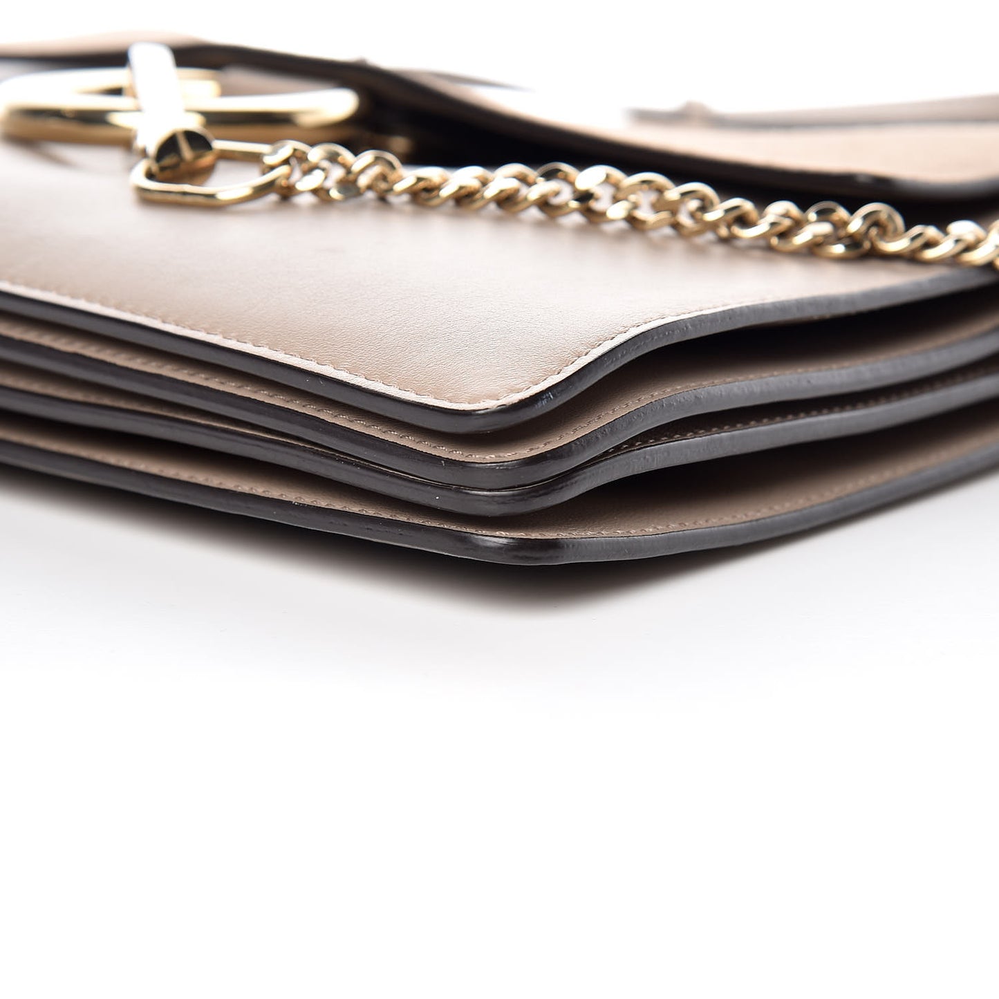Calfskin Suede Medium Faye Shoulder Bag Motty Grey