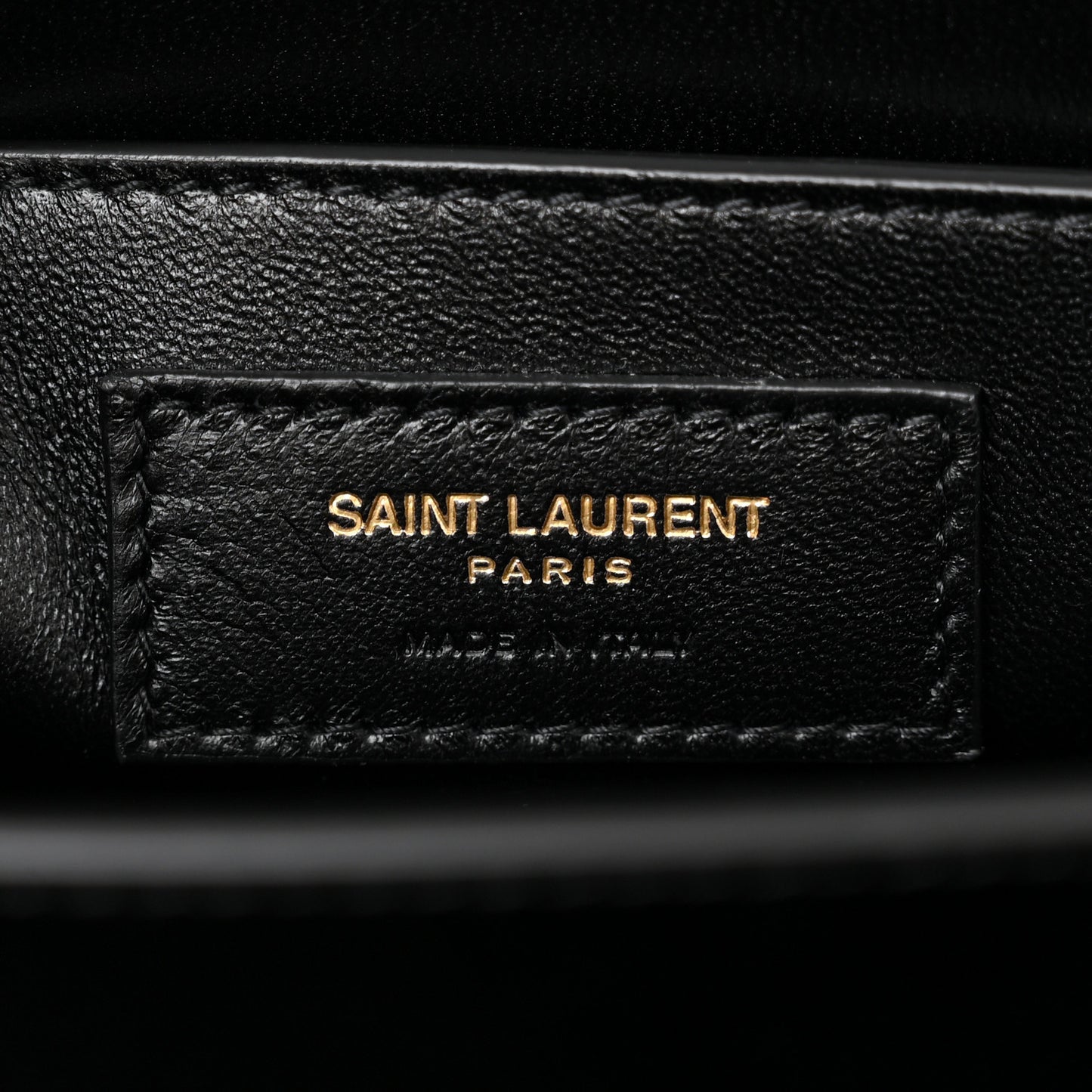 Smooth Shiny Calfskin Medium Classic Monogram Cassandra Top Handle Black Crema Soft