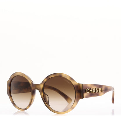 Chanel Acetate Polarized Round Sunglasses 5410 Tortoise 1 of 4