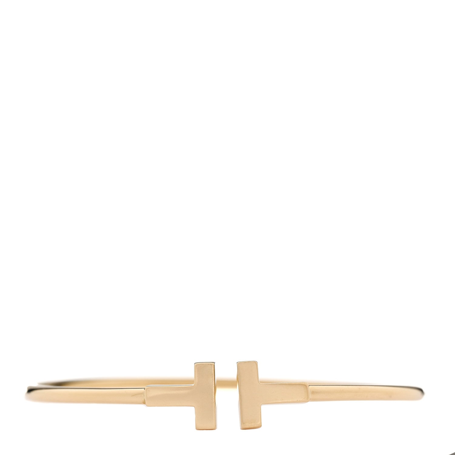 Tiffany 18K Yellow Gold T Wire Bracelet 1 of 5