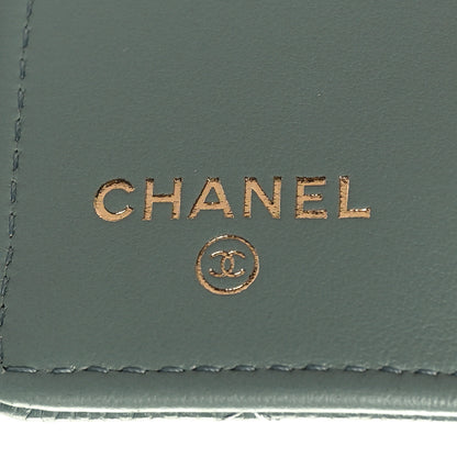 Chanel Caviar Quilted Classic 4 Key Holder Wallet Light Green 6 of 10
