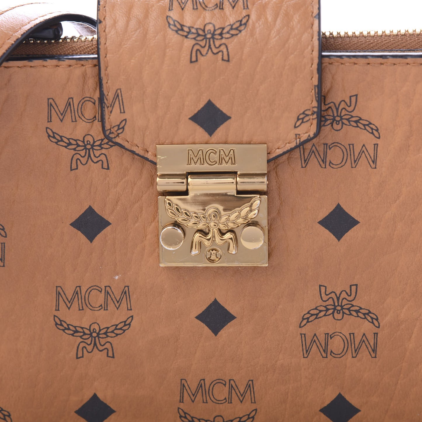 Visetos Small Crossbody Bag Cognac
