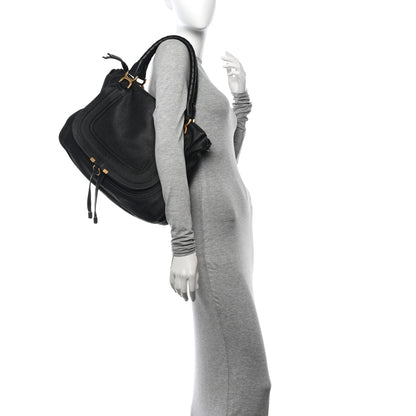 Chloe Calfskin Large Marcie Satchel Black 2 of 11