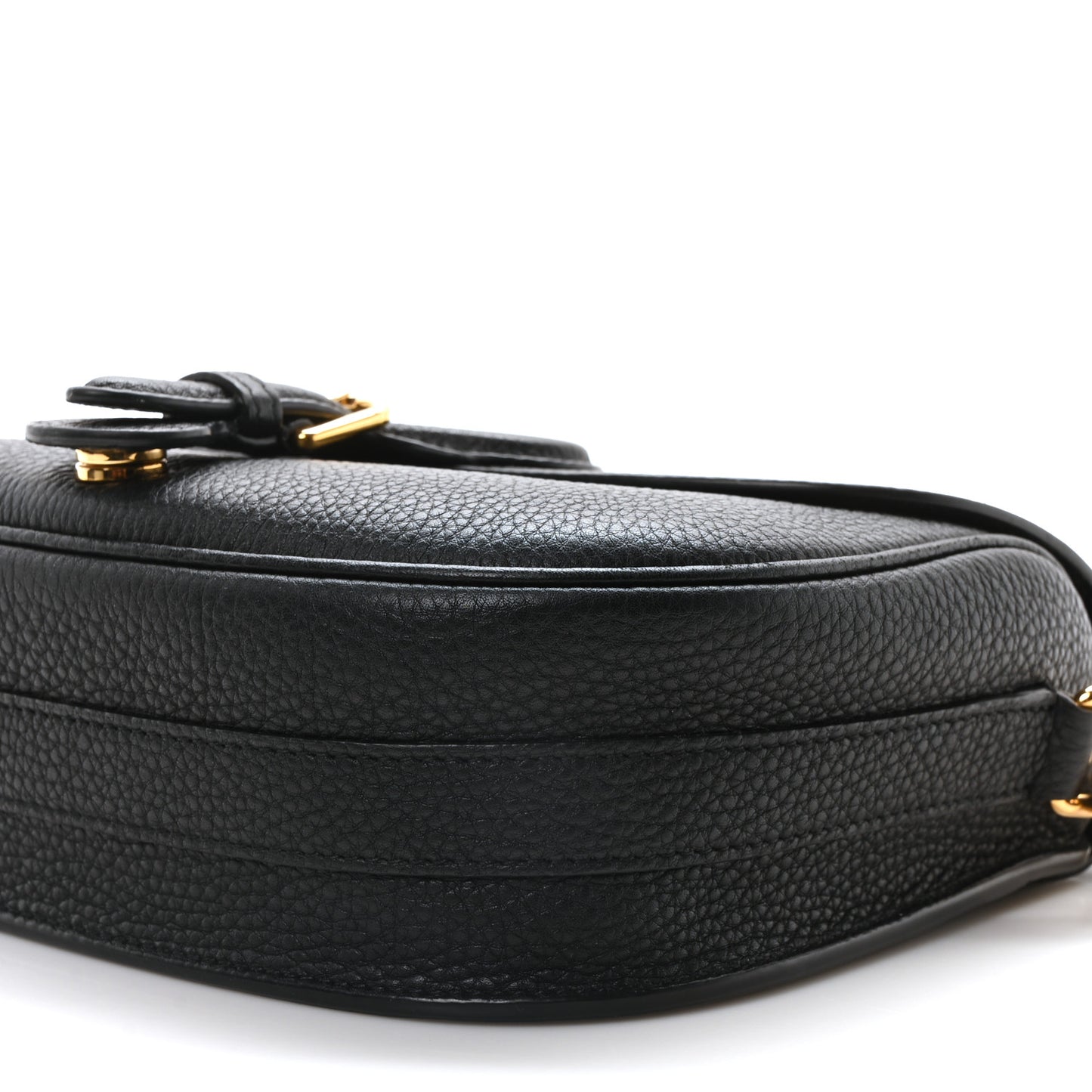 Grained Calfskin Medium Bobby Flap Black