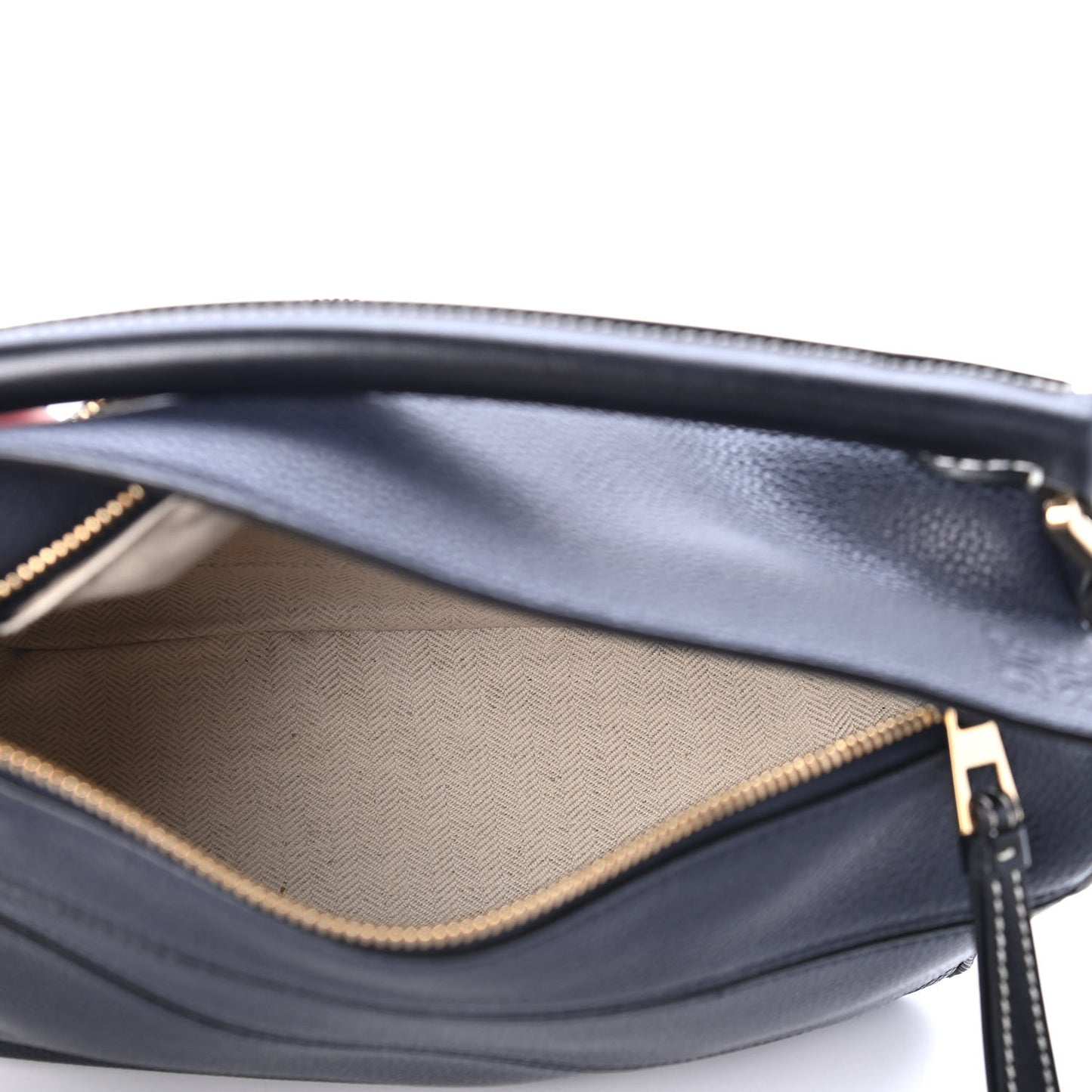 Calfskin Small Puzzle Bag Midnight Blue Black