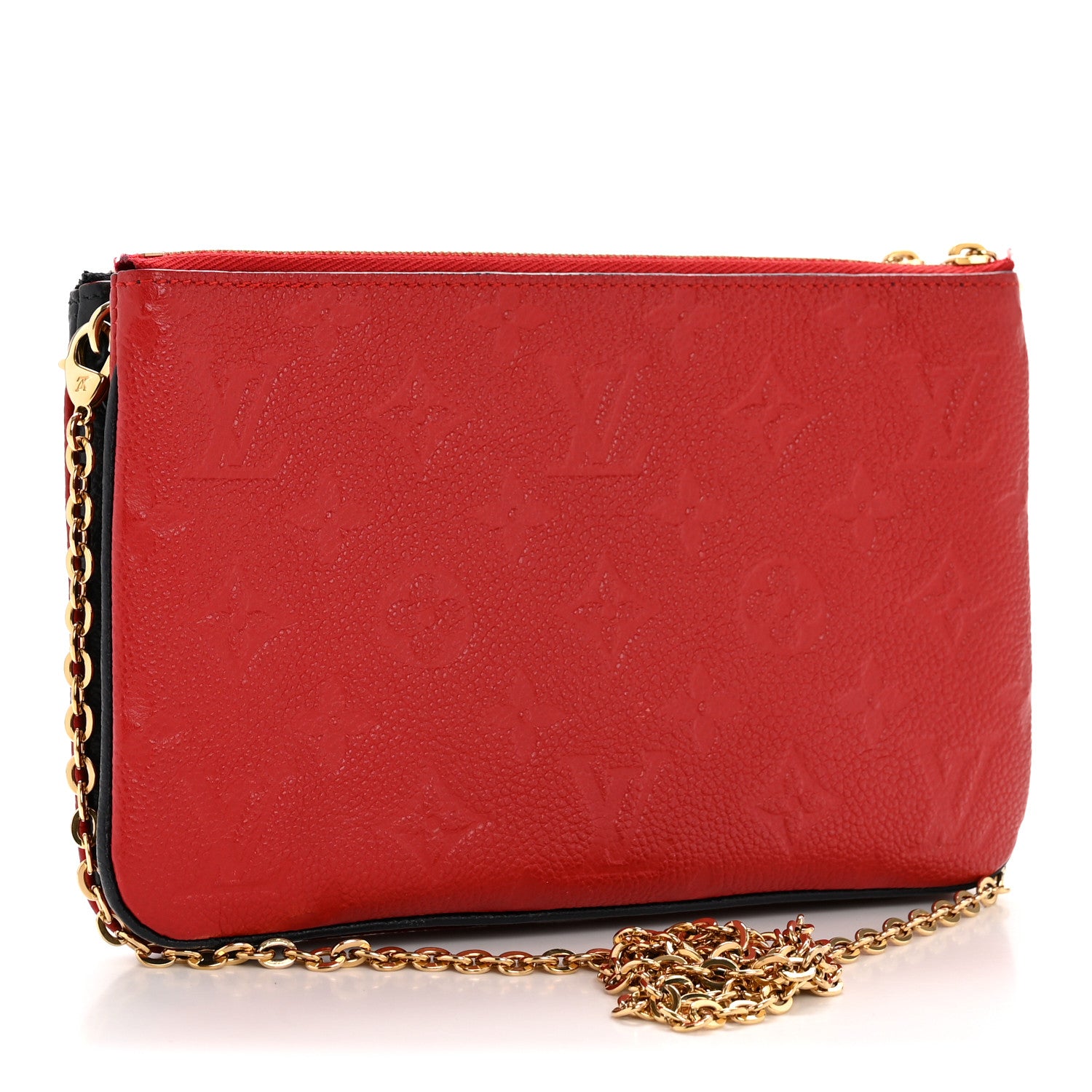 Louis Vuitton Empreinte Double Zip Pochette Marine Rouge 3 of 14