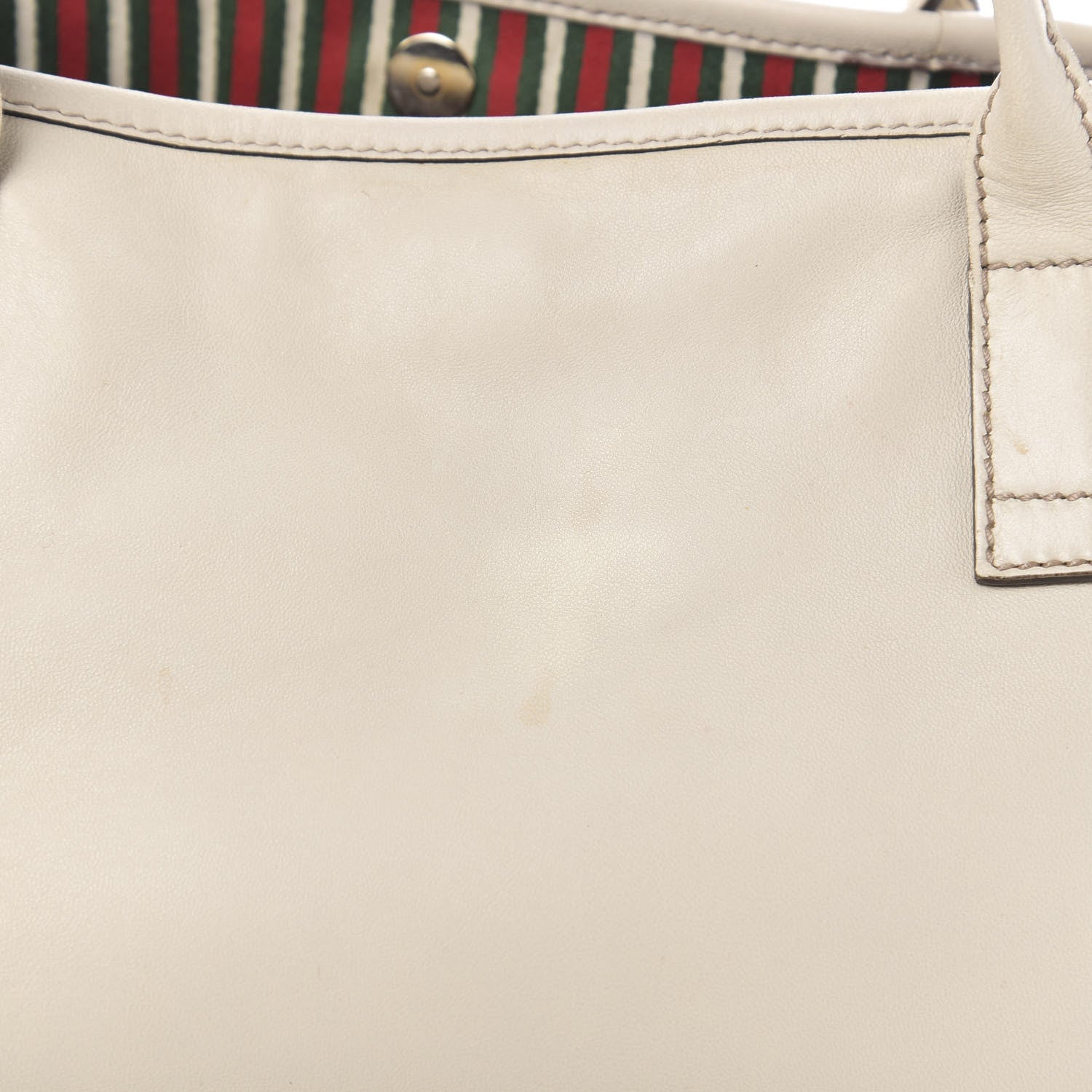 Gucci Calfskin Medium New Britt Tote Off White 9 of 12