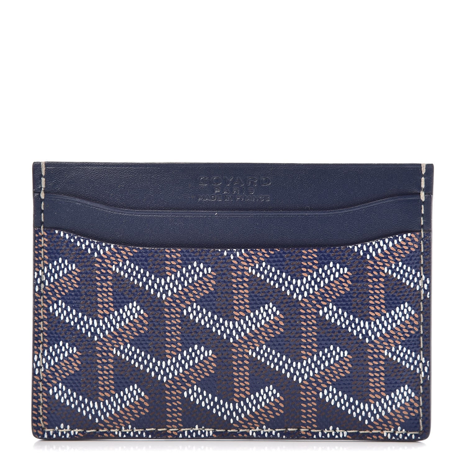 Goyard Goyardine Saint Sulpice Card Holder Navy 1 of 7