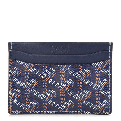 Goyard Goyardine Saint Sulpice Card Holder Navy 1 of 7
