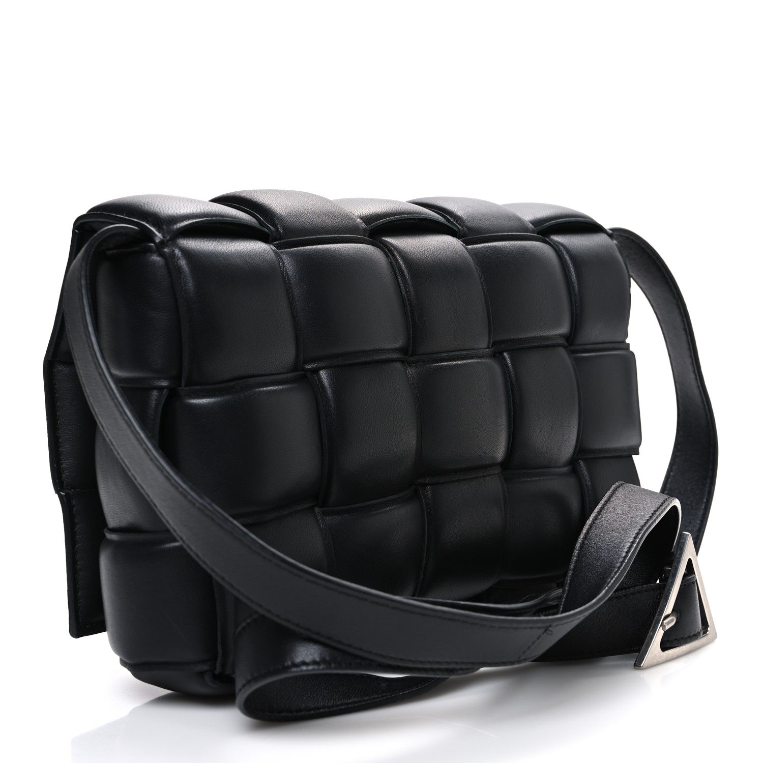 Bottega Veneta Nappa Maxi Intreccio Padded Cassette Crossbody Bag Black 3 of 11