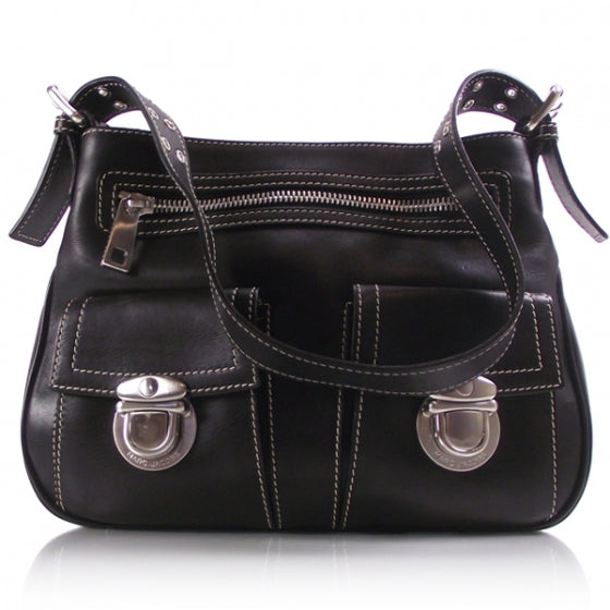 Marc Jacobs Leather Sophia Hobo Black 1 of 10