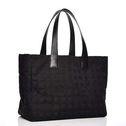Chanel Nylon Large Travel Tote Black 3 of 7