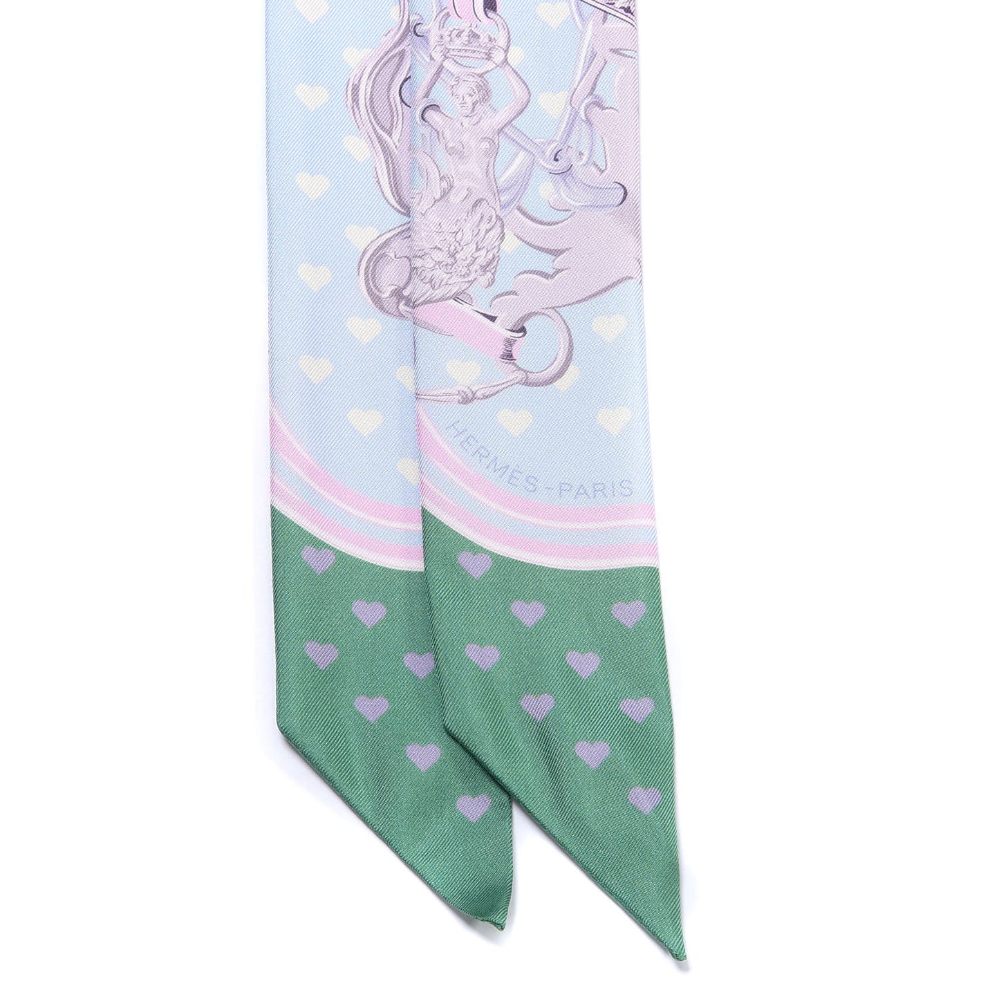 Silk Brides De Gala Love Twilly Bleu Ciel Parme Vert