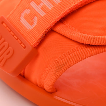 Christian Dior Technical Stretch Fabric Camouflage Dio(r)evolution Slide Sandals 38 Orange Fluo 9 of 10