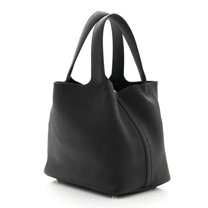 Hermes Taurillon Clemence Picotin Lock 18 PM Black 3 of 11