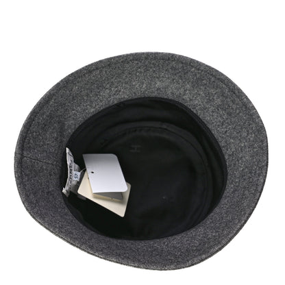 Hermes Cashmere Debbie Charms Bucket Hat 57 Charbon 4 of 5