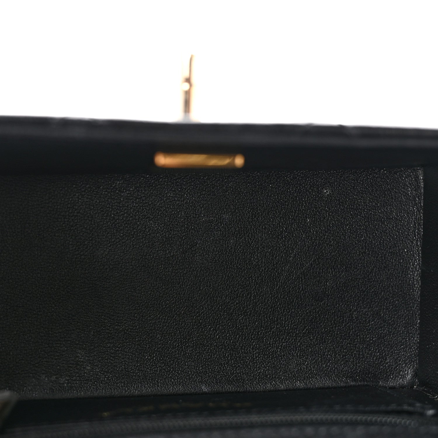 Chanel Shiny Calfskin Quilted Top Handle Box Bag Black 1891642