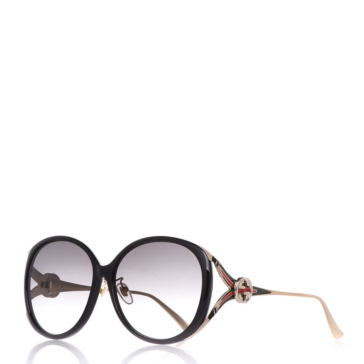 Round Frame Injected GG0226SK Sunglasses Black