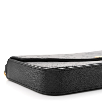 Louis Vuitton Empreinte Pochette Felicie Chain Wallet Black 9 of 12
