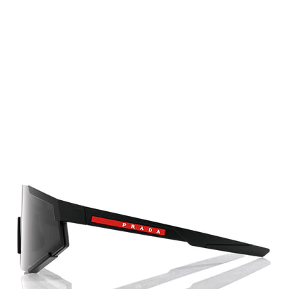 Prada Metal Rubber Linea Rossa Sport Sunglasses SPS 04W Black 2 of 8