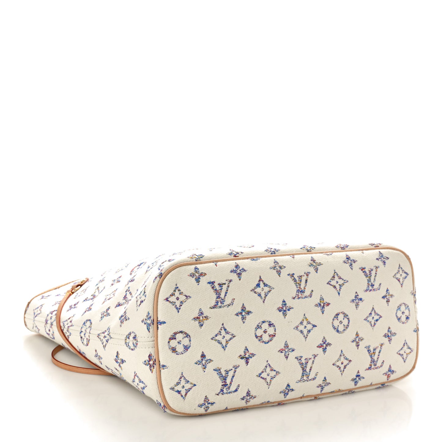 Monogram Jacquard Neverfull MM Multicolor Beige