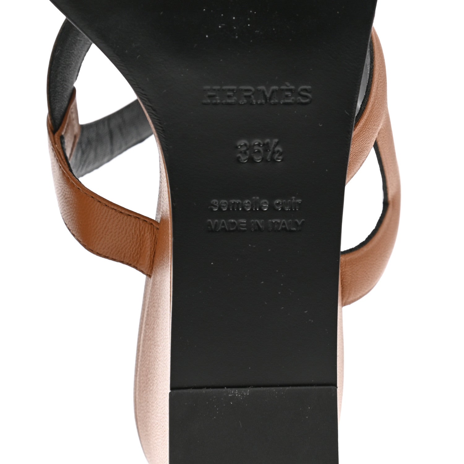 Hermes Nappa Figari 55 Sandals 36.5 Naturel 8 of 9