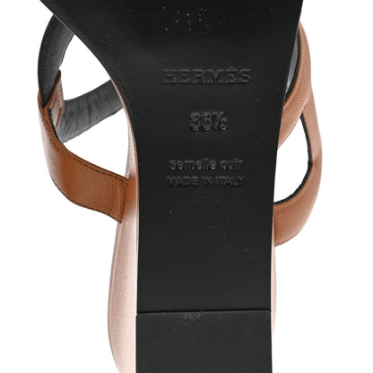 Hermes Nappa Figari 55 Sandals 36.5 Naturel 8 of 9