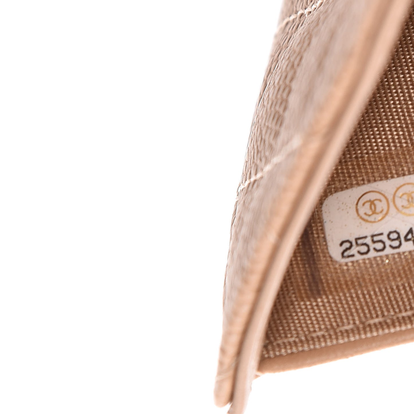 Caviar Quilted Compact Boy Flap Wallet Beige