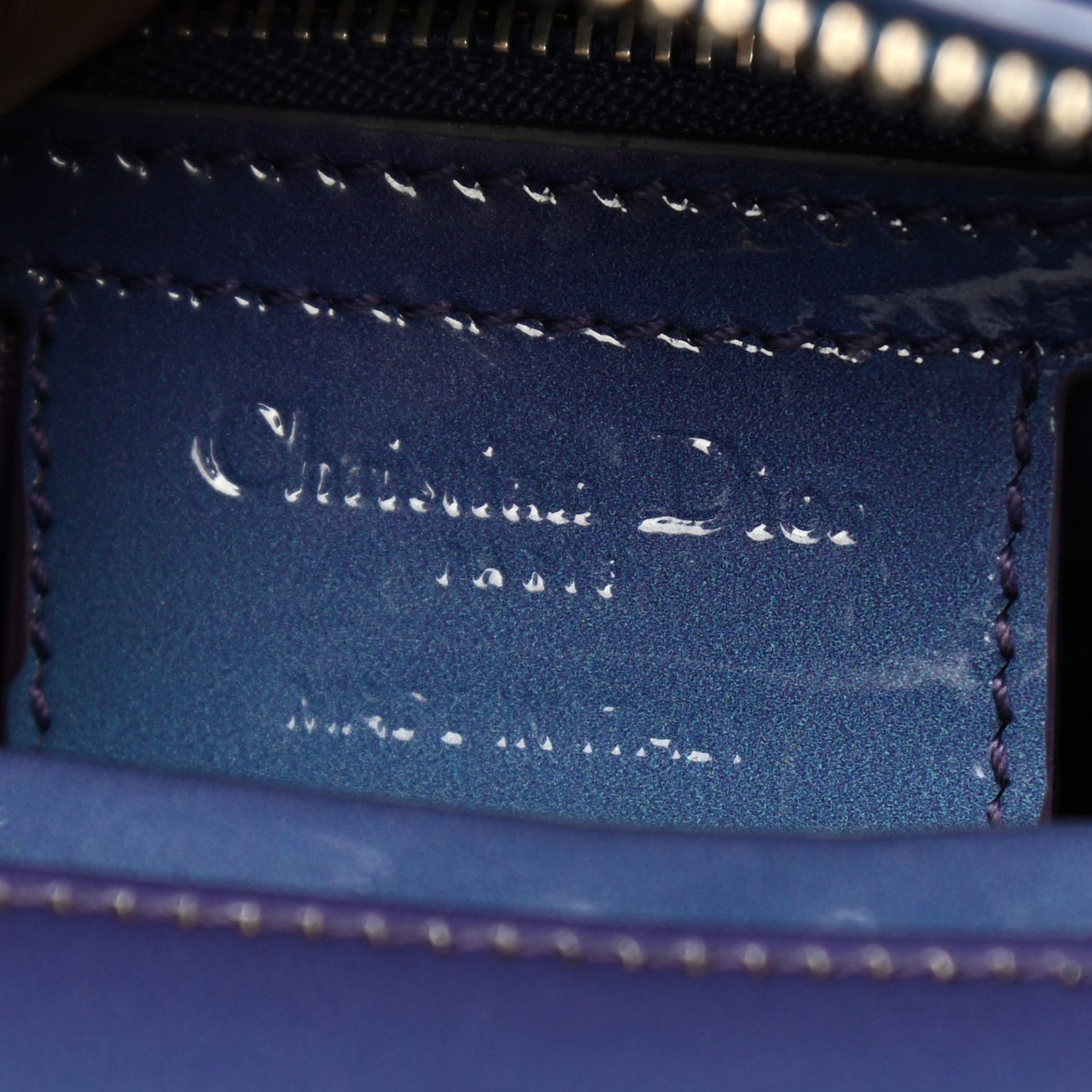 Christian Dior Patent Cannage Gradient Medium Lady Dior Purple Blue 6 of 10