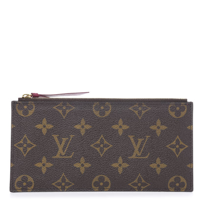 Louis Vuitton Monogram Felicie Chain Wallet Zippered Insert Fuchsia 1 of 7
