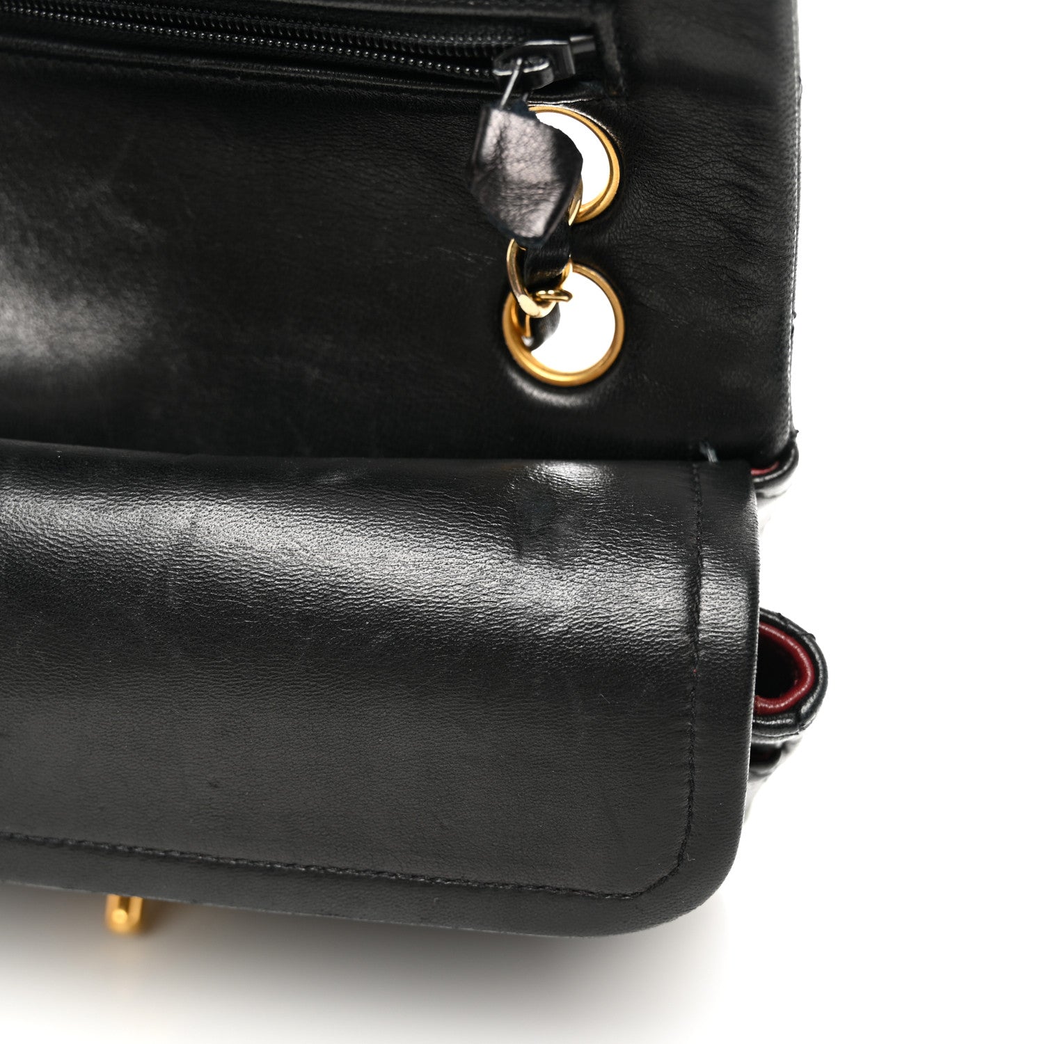 Chanel Lambskin Quilted Small Double Flap Black 11 of 14