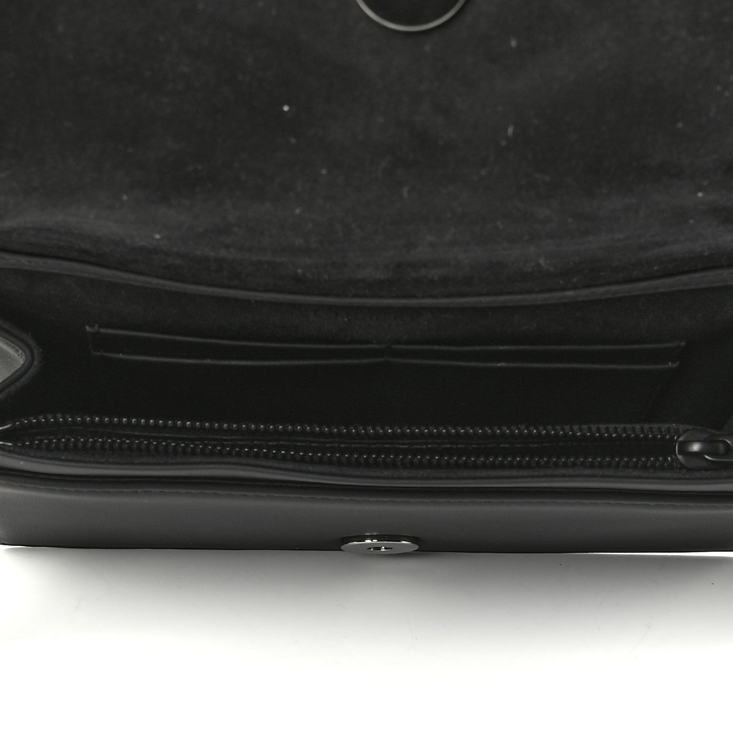 Christian Dior Ultra Matte Calfskin Diorama Wallet on Chain Pouch Black 4 of 5