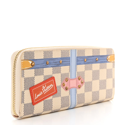 Louis Vuitton Damier Azur Summer Trunks Clemence Wallet 3 of 8