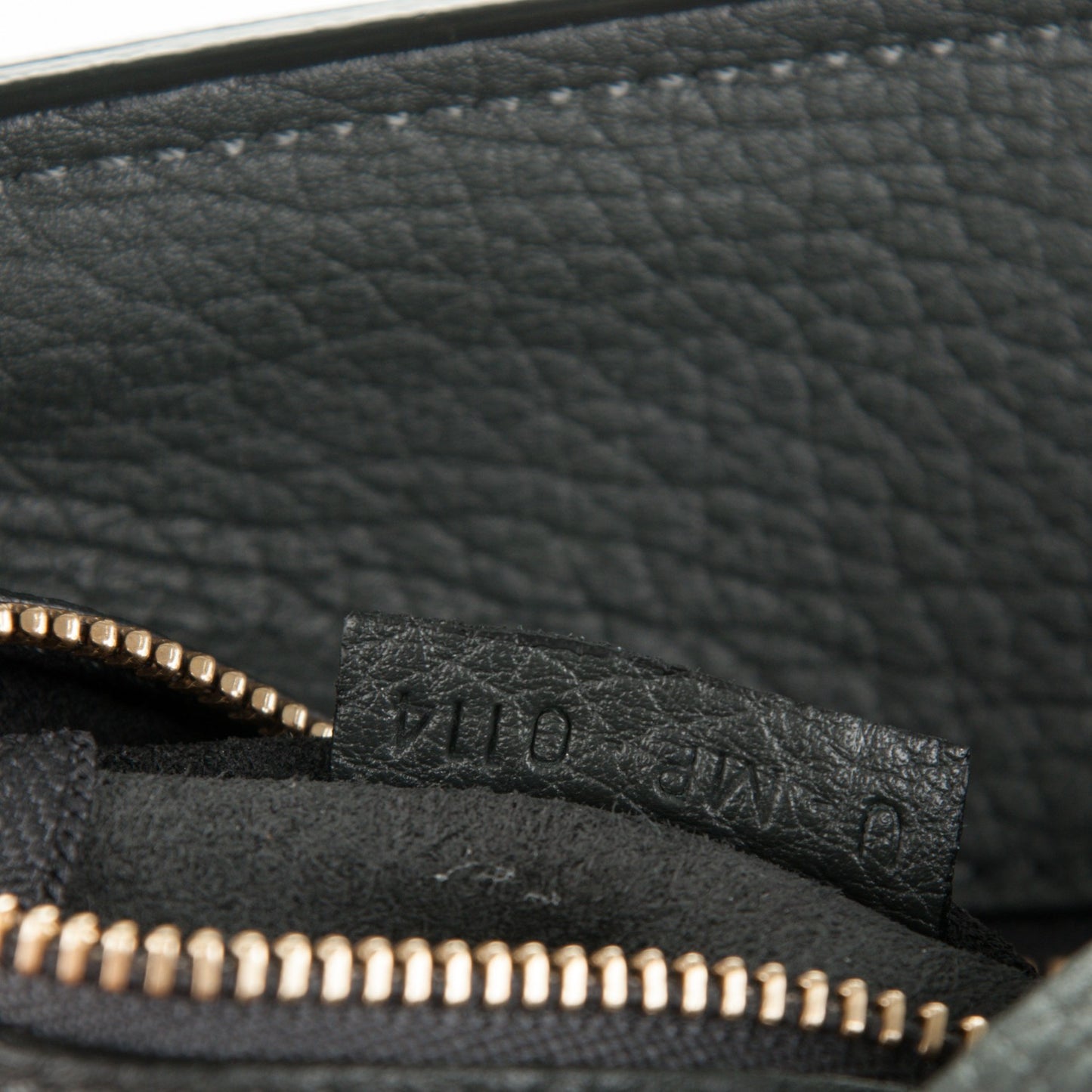 Crisped Calfskin Small Tie Knot Tote Anthracite