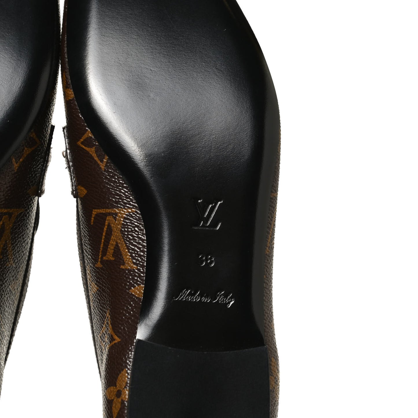 Monogram Upper Case Flat Loafer 38