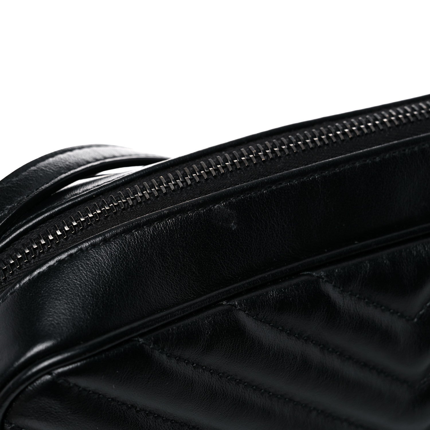 Saint Laurent Calfskin Matelasse Monogram Lou Camera Bag Black 11 of 12
