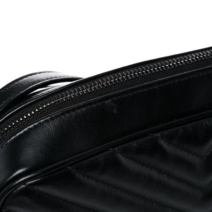 Saint Laurent Calfskin Matelasse Monogram Lou Camera Bag Black 11 of 12