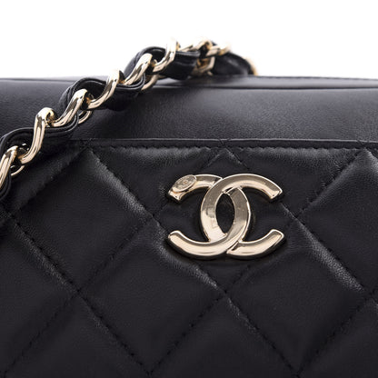 Chanel Lambskin Quilted Waist Bag Black 8 of 10