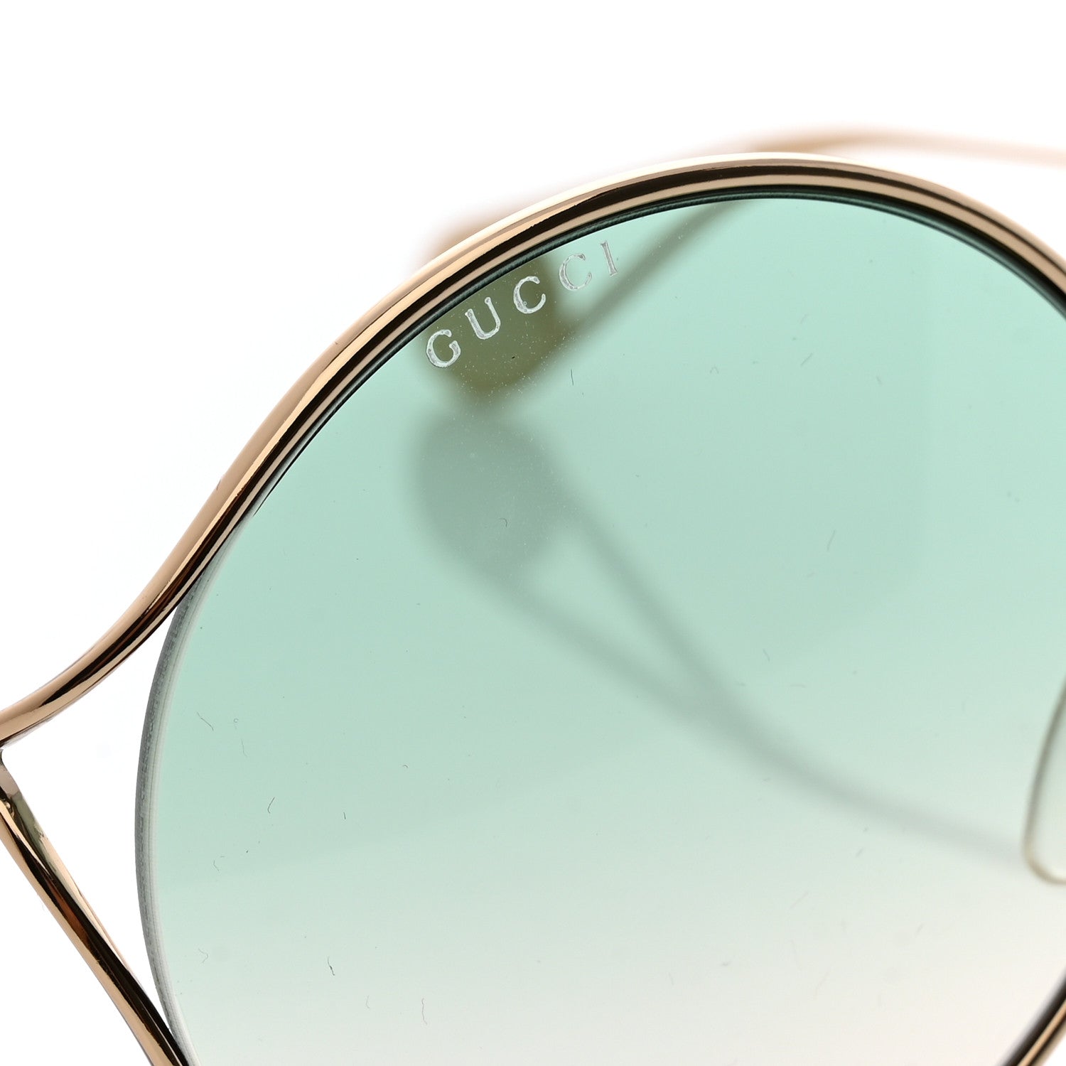 Gucci Metal Round Pearl Tip Sunglasses GG0253S Gold 7 of 8