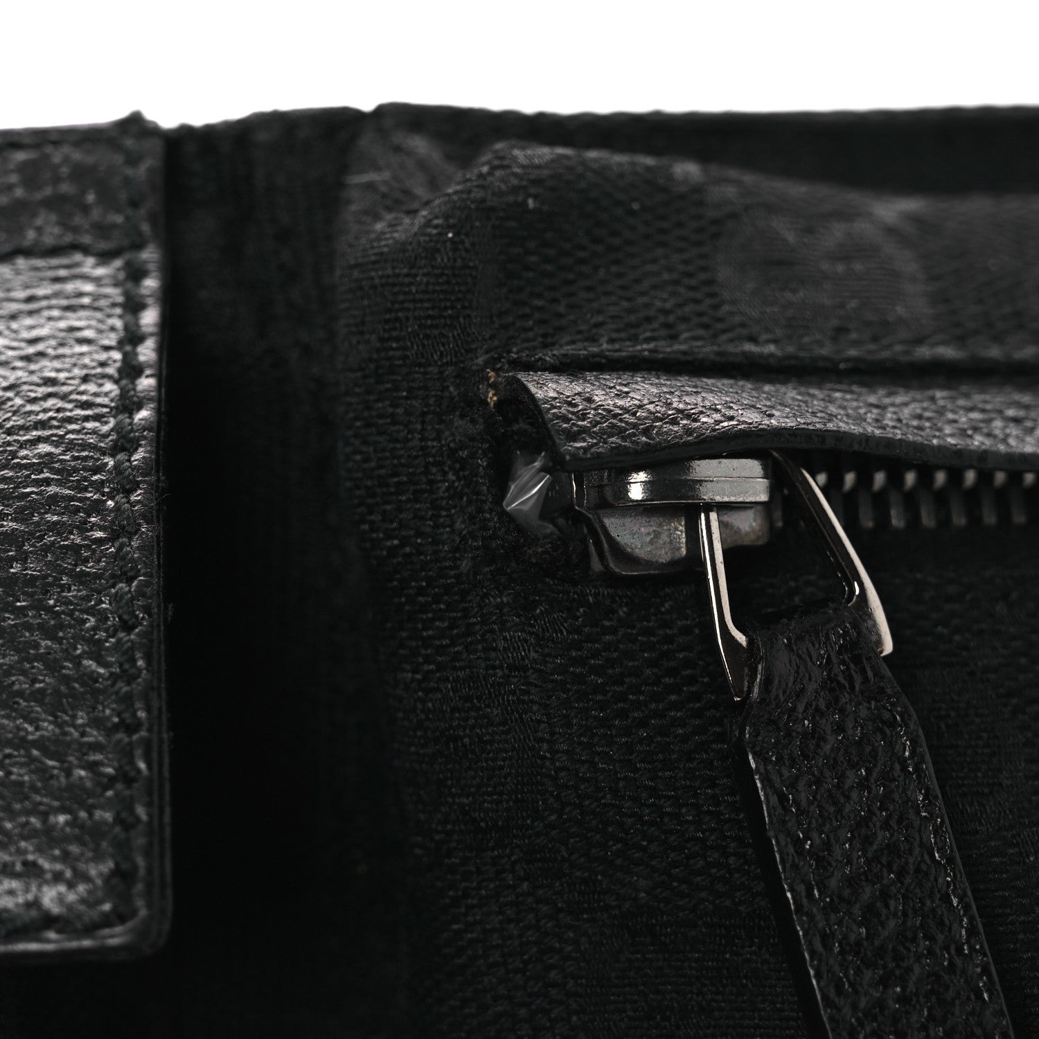 Gucci GG Monogram Double Pocket Belt Bag Black 12 of 13