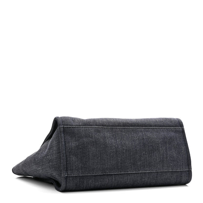 Chanel Denim Medium Deauville Tote Dark Blue 4 of 10