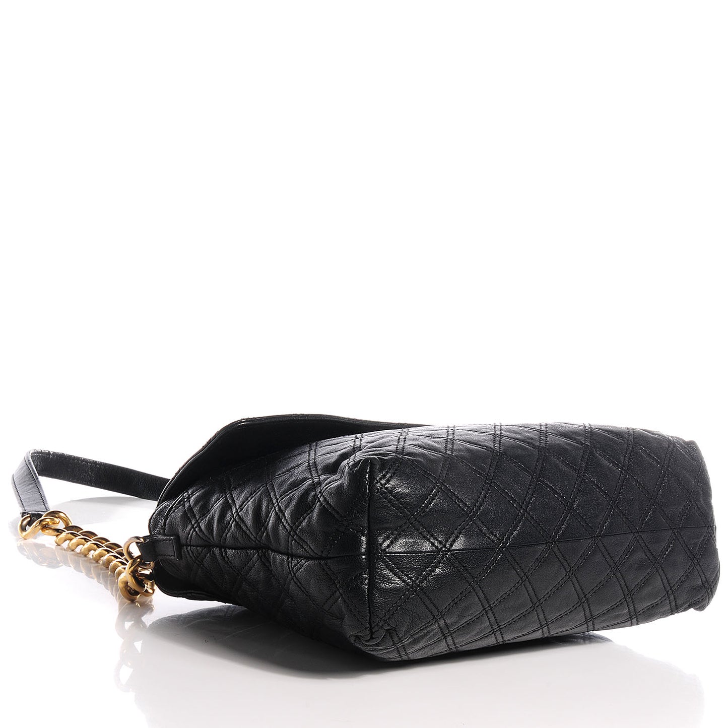 Lambskin Quilted The XL Single Flap Black
